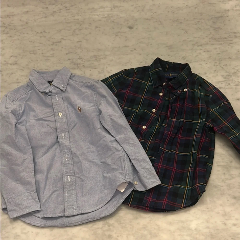 Ralph Lauren Blue Button Down Shirt Classic Style - Picture 1 of 3